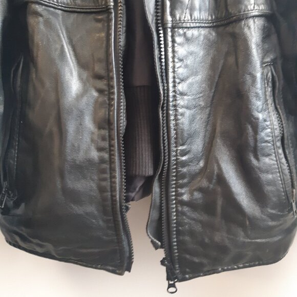 Vintage Genuine Leather Jacket Made in canada WomenCoat - Picture 8 of 16